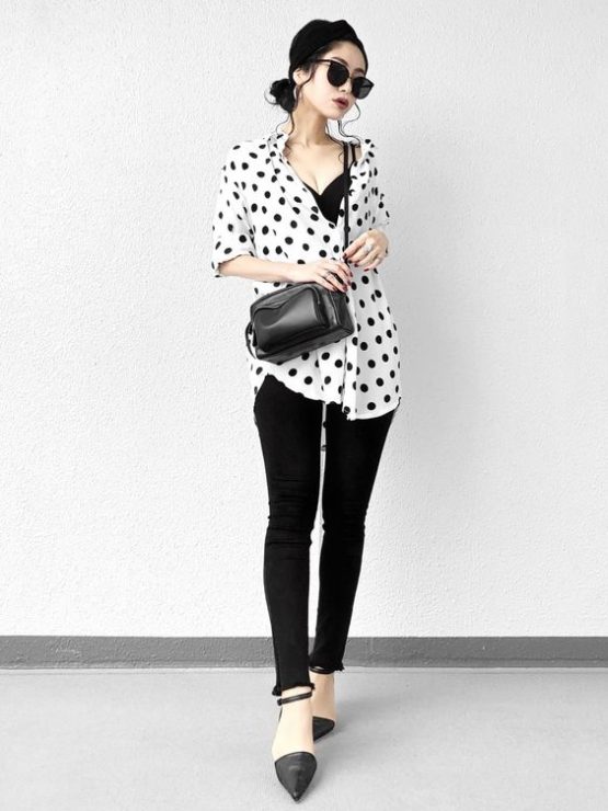 黑髮　時尚穿搭